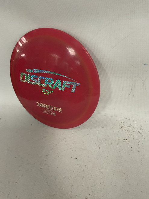 Vist Large View of Product Image Which is Used Discraft ESP UNDERTAKER Disc Golf Driver Red