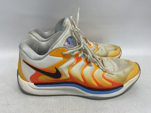 Vist Large View of Product Image Which is Used Nike Basketball Shoes M Orange And White Senior 11.5