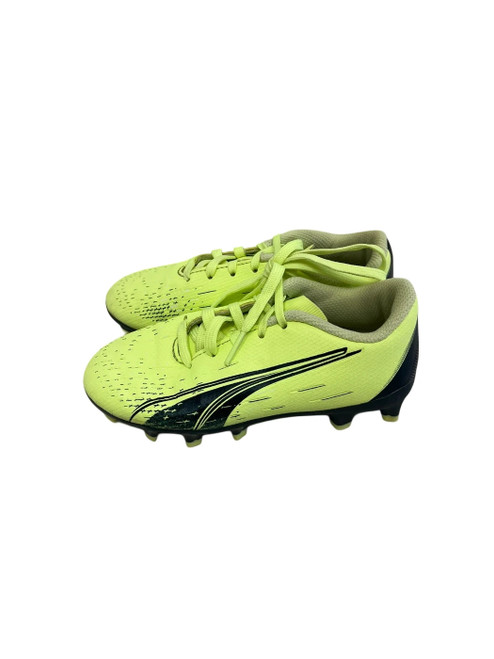 Vist Large View of Product Image Which is Used Puma Ultra Youth 11 Soccer Cleats Neon Green 