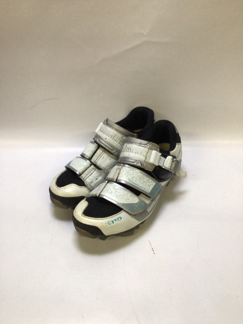 Vist Large View of Product Image Which is Used Shimano Bike Shoes Adult White Senior 7