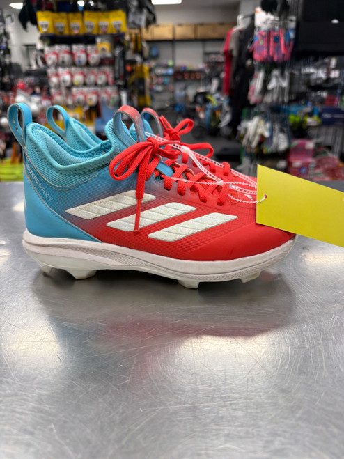 Vist Large View of Product Image Which is Used Adidas ADIZERO IMPACT TPU BB/SB Cleats Royal Blue Junior 03.5