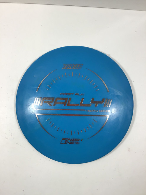 Vist Large View of Product Image Which is Used FINISH LINE FORGED RALLY Disc Golf Driver Royal Blue 176g