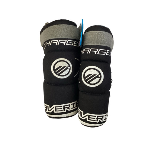 Vist Large View of Product Image Which is Used Maverik CHARGER ARM GUARDS Lacrosse Arm Pads/Guards Black MD