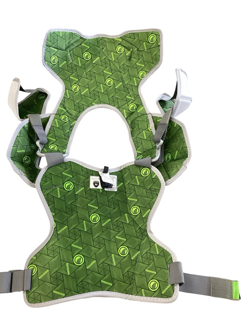 Vist Large View of Product Image Which is Used Maverik MX EKG SHOULDER PAD Lacrosse Shoulder Pads Silver MD