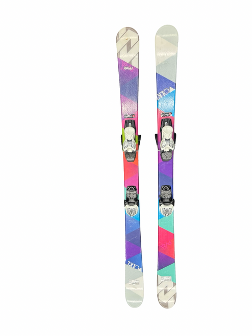 Vist Large View of Product Image Which is Used Volkl PYRA Girls DH Ski/Binding Royal Blue 138 cm