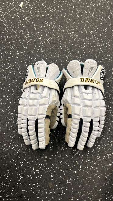 Vist Large View of Product Image Which is Used Maverik SHIFT Lacrosse Gloves Mens Black LG