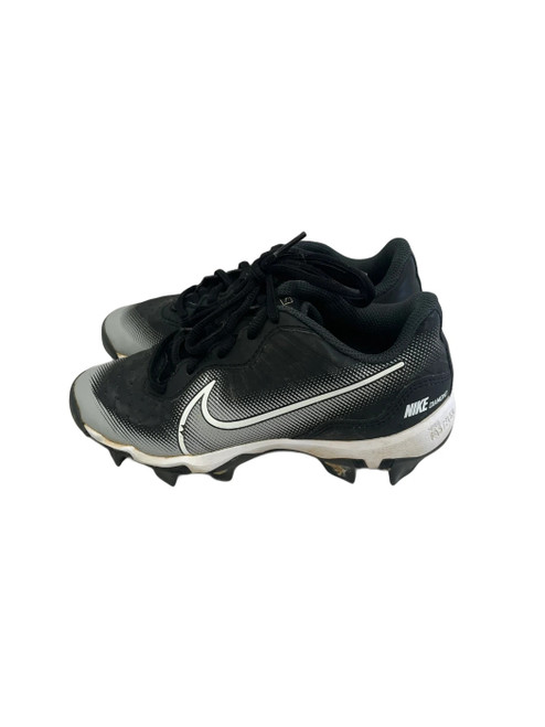 Vist Large View of Product Image Which is Used Nike Alpha Huarache Jr 1 BB/SB Cleats Black