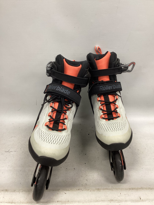 Vist Large View of Product Image Which is Used Rollerblade MACROBLADE 80 Senior Rec Fitness Skates White Senior 10