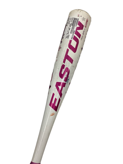 Vist Large View of Product Image Which is Used Easton PEACE AND LOVE TBALL LITE BB/SB T-Ball Bat White 24"