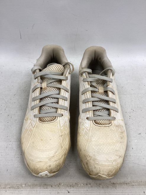 Vist Large View of Product Image Which is Used Under Armour SB BB/SB Cleats White Senior 8