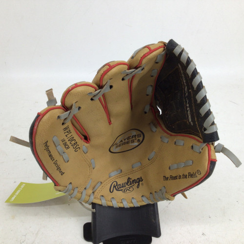 Vist Large View of Product Image Which is Used Rawlings PLAYER SERIES 10 IN RHT BB GLOVE BB/SB Glove RH Throw Tan 10"