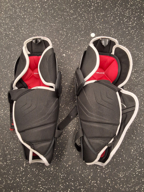 Vist Large View of Product Image Which is Used Bauer SUPREME 2S Senior Shin Guards Black 14"