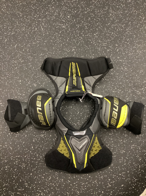 Vist Large View of Product Image Which is Used Bauer SUPREME 1S Youth Shoulder Pads LG