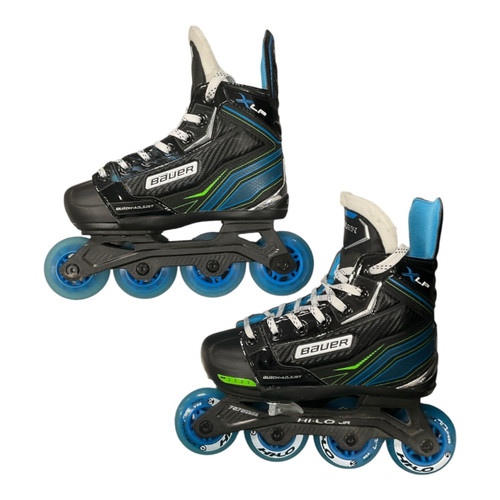 Vist Large View of Product Image Which is Used Bauer XLP Roller Hockey Skates Black Adjustable