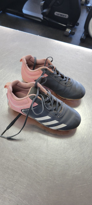 Vist Large View of Product Image Which is Used Adidas Soccer Cleats Pink Youth 13.0