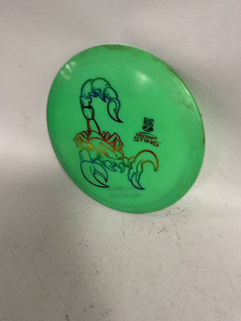 Vist Large View of Product Image Which is Used Discraft BIG Z STING Disc Golf Driver Green