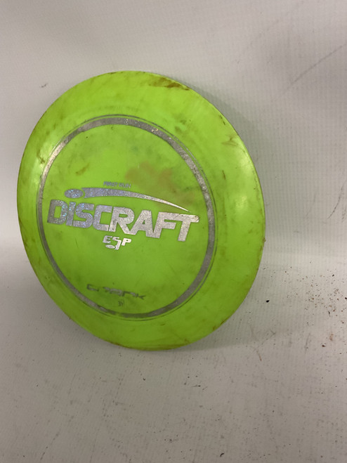 Vist Large View of Product Image Which is Used Discraft ESP CRANK Disc Golf Driver Neon Green