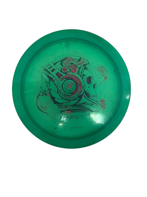 Vist Large View of Product Image Which is Used Prodigy KJ Feedback 177g Disc Golf Driver Green 