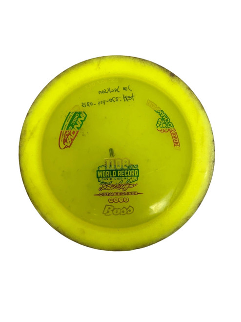 Vist Large View of Product Image Which is Used Innova Blizzard Champion Boss Disc Golf Driver Yellow