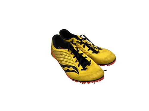 Vist Large View of Product Image Which is Used Saucony TRACK SPIKES YELLOW Running/X-Train Shoes M Yellow Senior 10