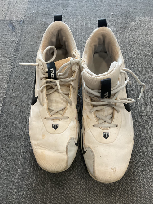Vist Large View of Product Image Which is Used Nike TROUT BB/SB Cleats White Senior 9.5