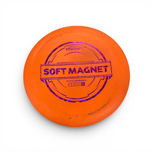 Vist Large View of Product Image Which is Used Discraft SOFT MAGNET Disc Golf Putter Orange