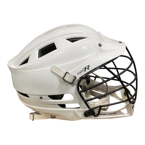 Vist Large View of Product Image Which is Used Cascade CPV-R Lacrosse Helmet White M/L