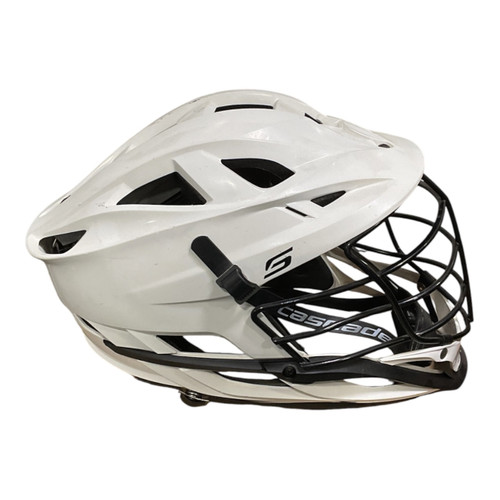 Vist Large View of Product Image Which is Used Cascade S Lacrosse Helmet White One Size