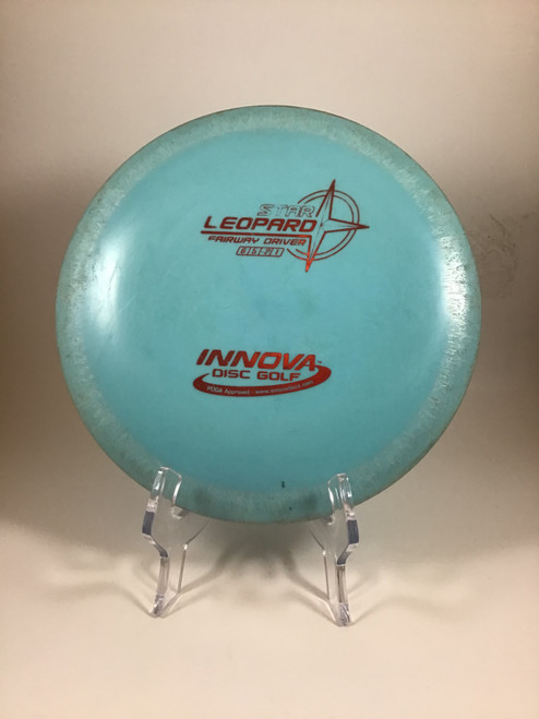 Vist Large View of Product Image Which is Used Innova STAR LEOPARD Disc Golf Driver Carolina Blue 150g