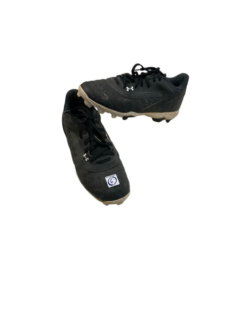 Vist Large View of Product Image Which is Used Under Armour BB CLEAT BB/SB Cleats Black Youth 06.0