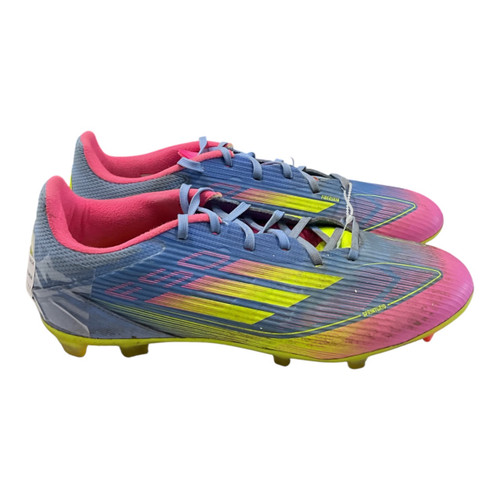 Vist Large View of Product Image Which is Used Adidas F50 SZ 9.5 Soccer Cleats Carolina Blue And Pink Senior 9.5