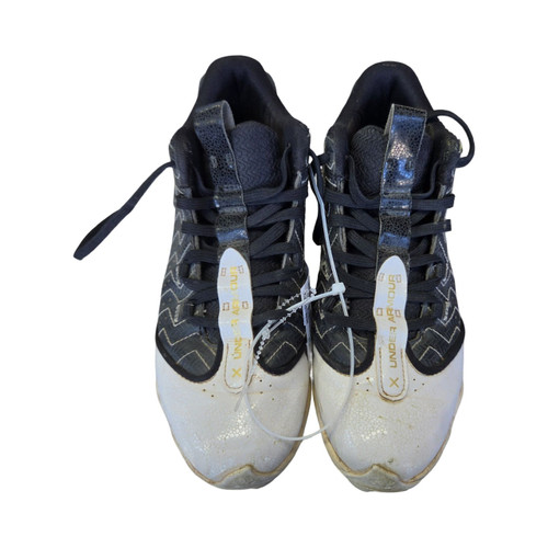 Vist Large View of Product Image Which is Used Under Armour BH JUNIOR CLEATS BB/SB Cleats White Junior 04.5