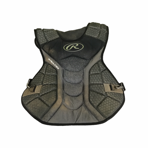 Vist Large View of Product Image Which is Used Rawlings CATCHERS CHEST PROTECTOR Catchers Chest Protector Black Adult