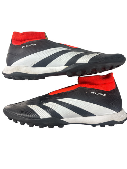 Vist Large View of Product Image Which is Used Adidas Soccer Indoor Shoes Black Senior 8.5