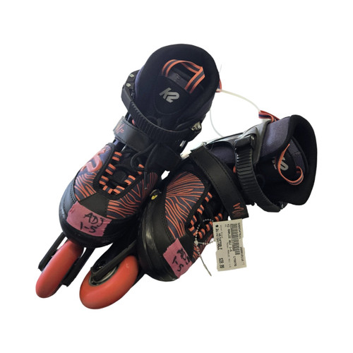 Vist Large View of Product Image Which is Used K2 MARLEE ADJ 1-5 Junior Rec Fitness Skates Black Adjustable