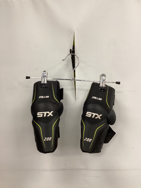 Vist Large View of Product Image Which is Used STX STALLION 200+ Lacrosse Shoulder Pads Black SM
