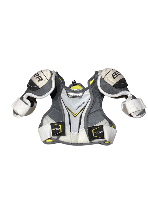 Vist Large View of Product Image Which is Used Bauer SUPERME S170 Youth Shoulder Pads SM