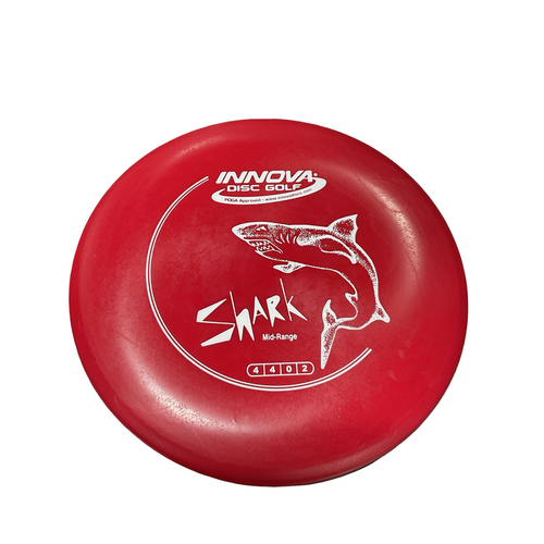 Vist Large View of Product Image Which is Used Innova SHARK MIDRANGE Disc Golf Mid Range Red