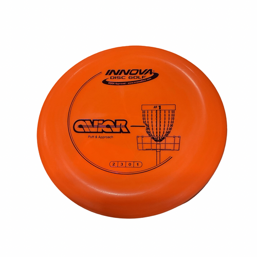 Vist Large View of Product Image Which is Used Innova AVIAR PUTTER Disc Golf Putter Orange