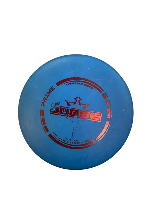 Vist Large View of Product Image Which is Used Dynamic Discs PRIME JUDGE Disc Golf Putter Royal Blue 175g