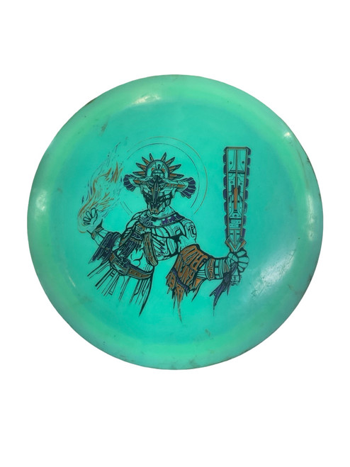 Vist Large View of Product Image Which is Used Infinite Discs C BLEND AZTEC Disc Golf Driver Green 176g