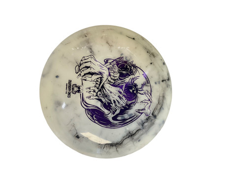Vist Large View of Product Image Which is Used DOOMSDAY FAMINE RADIOACTIVE Disc Golf Driver White 175g