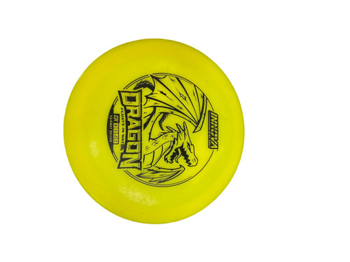 Vist Large View of Product Image Which is Used Innova DX DRAGON Disc Golf Driver Yellow 162g