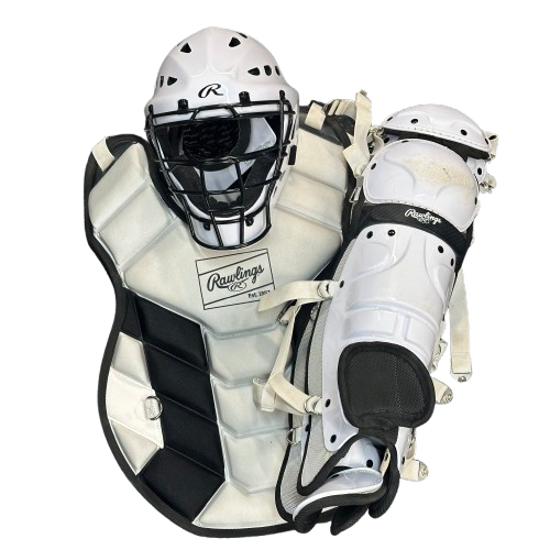 Vist Large View of Product Image Which is Used Rawlings PLAYERS SERIES 9-12 Catchers Set White