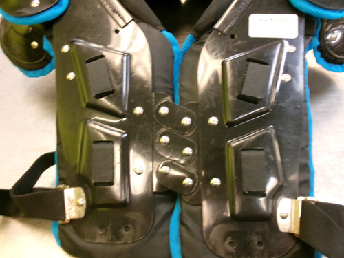 Vist Large View of Product Image Which is Used Champro GUANTLET FB Shoulder Pads Black MD