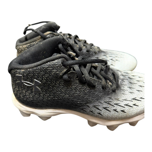 Vist Large View of Product Image Which is Used Under Armour SPOTLIGHT FRANCHISE 4.0 RM Jr FB Cleats Black Junior 03