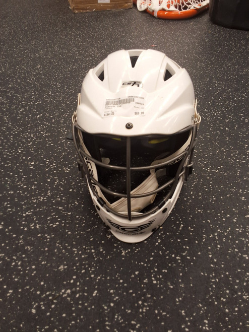 Vist Large View of Product Image Which is Used Cascade CSR Lacrosse Helmet White One Size