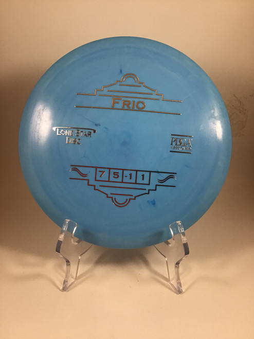 Vist Large View of Product Image Which is Used Lone Star Disc LIMA FRIO Disc Golf Driver Sky Blue 154g