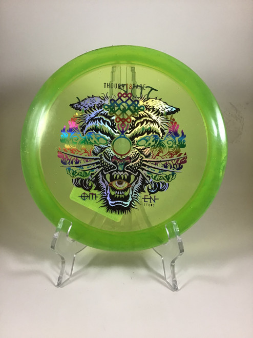 Vist Large View of Product Image Which is Used Thought Space Athletics ETHOS OMEN Disc Golf Driver Green 168g