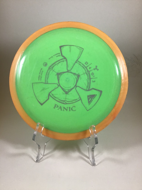 Vist Large View of Product Image Which is Used Axiom NEUTRON PANIC Disc Golf Driver Green 167g